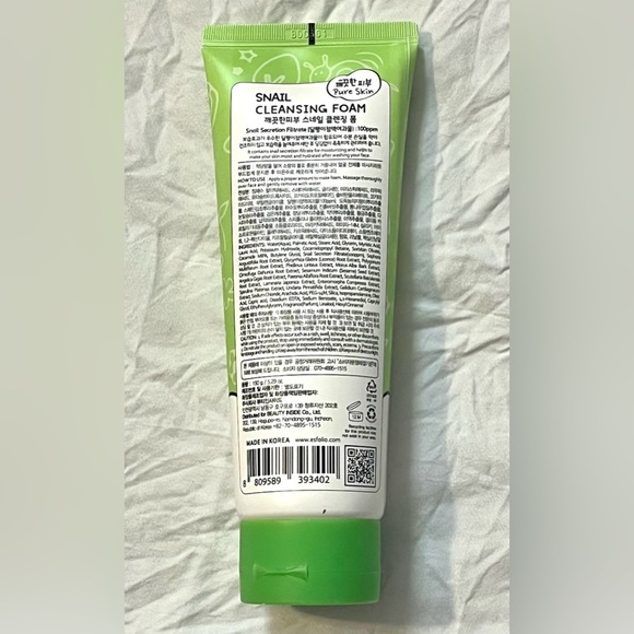 Esfolio Snail Cleansing Foam 5.29 Fl Oz New in Box - Picture 7 of 8